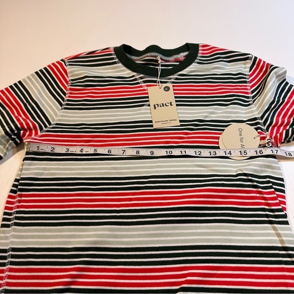 NWT Pact 100% Organic Cotton Flurry Stripe Pajamas 2 Piece Set *PLEASE READ* - Picture 3 of 9